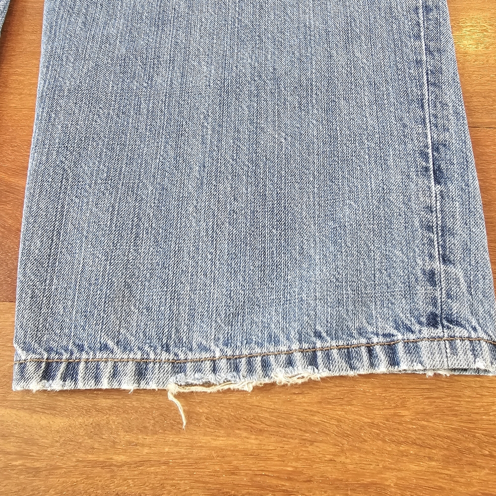 Sean John Jeans Blue Medium Wash Denim Baggy Hip Hop Distressed Ripped Men 40x32 - Picture 5 of 16